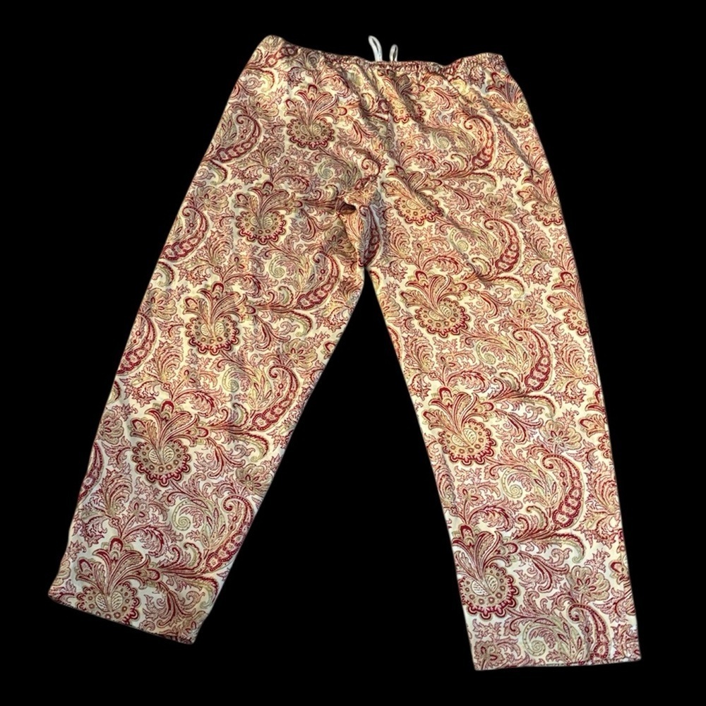 Paisley Print women’s satin Pants